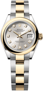 Rolex Lady-Datejust 279163-0008 Yellow gold and Stainless steel White