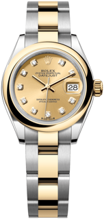 Rolex Lady-Datejust 279163-0012 Yellow gold and Stainless steel Champagne