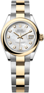 Rolex Lady-Datejust 279163-0014 Yellow gold and Stainless steel White