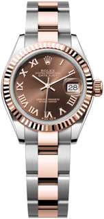 Rolex Lady-Datejust 279171-0010 28mm Rose gold and Stainless steel Brown