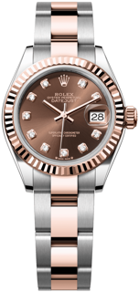 Rolex Lady-Datejust 279171-0012 28mm Rose gold and Stainless steel Brown