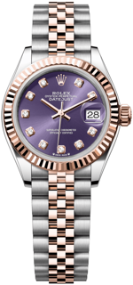 Rolex Lady-Datejust 279171-0015 28mm Rose gold and Stainless steel Purple