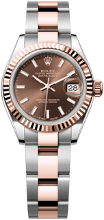 Rolex Lady-Datejust 279171-0018 28mm Rose gold and Stainless steel Brown