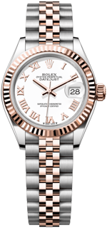 Rolex Lady-Datejust 279171-0021 28mm Rose gold and Stainless steel White