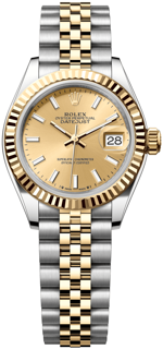 Rolex Lady-Datejust 279173-0001 28mm Yellow gold and Stainless steel Champagne