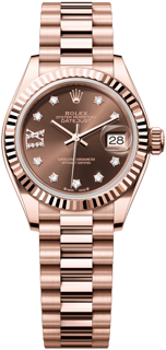 Rolex Lady-Datejust 279175-0002 28mm Rose gold Brown