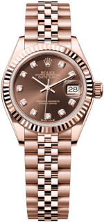 Rolex Lady-Datejust 279175-0010 28mm Rose gold Brown