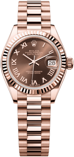 Rolex Lady-Datejust 279175-0014 28mm Rose gold Brown