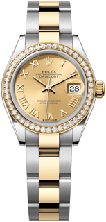 Rolex Lady-Datejust 279383RBR-0010 Yellow gold and Stainless steel Champagne