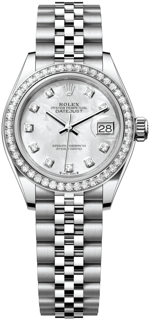 Rolex Lady-Datejust 279384RBR-0011 White gold and Stainless steel White