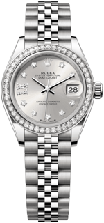 Rolex Lady-Datejust 279384RBR-0021 White gold and Stainless steel Silver