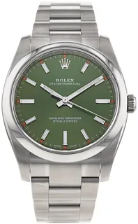 Rolex Oyster Perpetual 114200 Stainless steel Olive Green