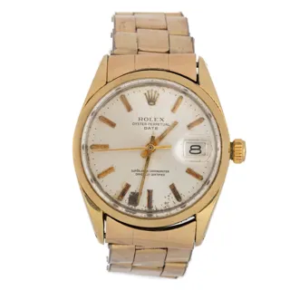 Rolex Oyster Perpetual Date 1550 33mm Gold-plated