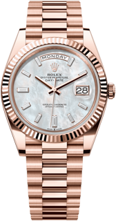 Rolex Oyster Perpetual 228235-0056 Everose gold White