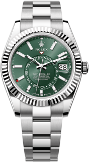 Rolex Sky-Dweller 336934-0001 42mm White gold and Stainless steel Green