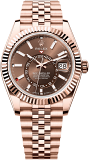 Rolex Sky-Dweller 336935-0006 Everose gold Brown