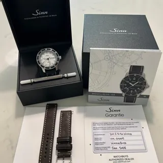 Sinn 104 104.012 41mm Stainless steel White