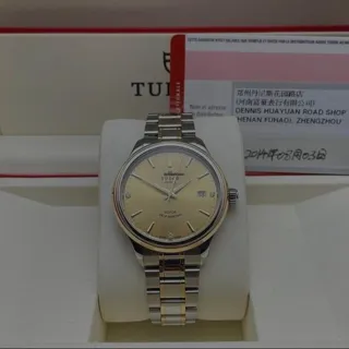 Tudor Style 12503 38mm Yellow gold and Stainless steel Champagne