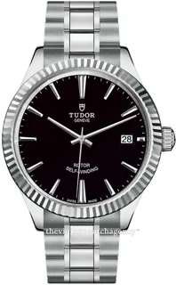 Tudor Style M12510-0003 38mm Stainless steel Black