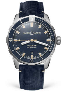 Ulysse Nardin Diver 8163-175/93 Stainless steel Blue