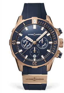 Ulysse Nardin Diver Chronograph 1502-170-3/93 Red gold Blue