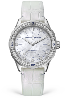 Ulysse Nardin Lady Diver 8163-182B/10 Stainless steel White