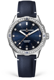 Ulysse Nardin Lady Diver 8163-182B/13 39mm Stainless steel Blue