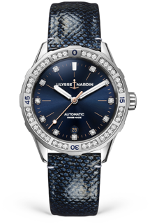 Ulysse Nardin Lady Diver 8163-182B.2/13 Stainless steel Blue