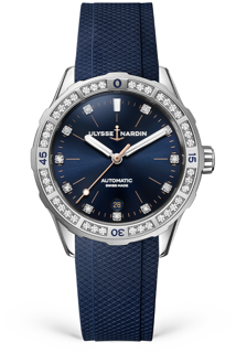 Ulysse Nardin Lady Diver 8163-182B-3/13 Stainless steel Blue