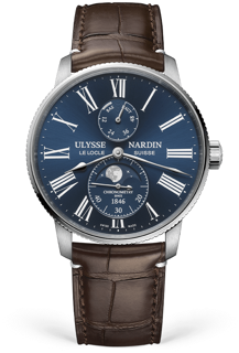 Ulysse Nardin Marine 1193-310LE-3A-175/1B 42mm Stainless steel Blue