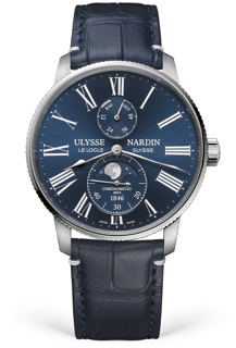 Ulysse Nardin Marine 1193-310LE-3A-175/1A Stainless steel Blue