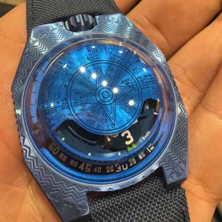 Urwerk UR-202 UR-100V 41mm Titanium Blue