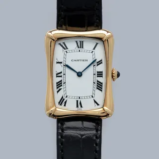 Cartier Coussin 78102 18k yellow gold White