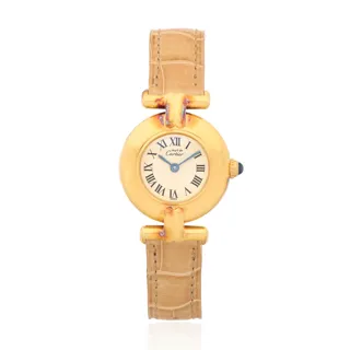 Cartier Must de Cartier 590002 24mm Silver and Gold-plated Cream