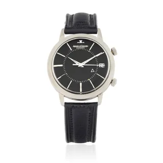 Jaeger-LeCoultre Memovox Stainless steel Black