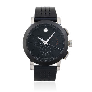 Movado Men\'s Black PVD Museum Sport Watch Black/Black Model#: 07.1.36.1202~ NB Movado Museum Sport Watch – Black & Gold Stainless Steel  main image 4