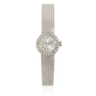 Tissot 17mm 18k white gold Silver