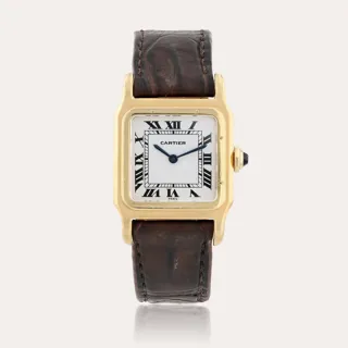 Cartier Santos Dumont 78097 18k yellow gold White