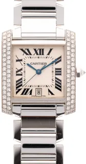 Cartier Panthère WE100351 28mm 18k WG Guilloche with Roman Numerals