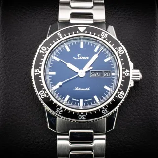 Sinn 104 104.013 41mm Stainless steel Blue