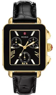 Michele Deco Sport MWW06K000070 Yellow gold Black