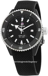 Rado Captain Cook R32129158 43mm Ceramic and Titanium and Stainless steel and PVD Black