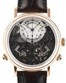 Breguet Tradition 7077BR/G1/9V6V 45mm Rose gold Skeletonized