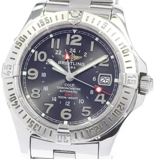 Breitling Colt GMT A32350 40mm Stainless steel Black