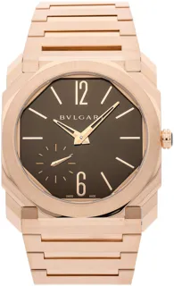 Bulgari Octo 103637 Rose gold Brown