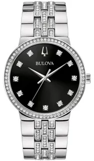 Bulova Crystal 96K110 Stainless steel Black