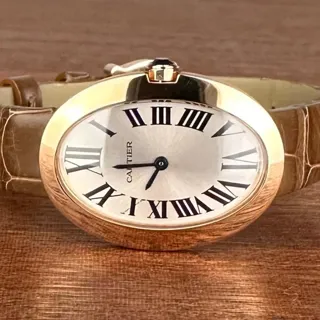 Cartier Baignoire Small Model W8000007 31.5mm Rose gold Silver