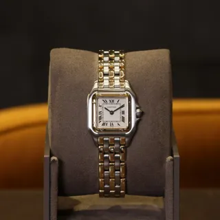 Cartier Panthère 166921 22mm Stainless steel and 18k yellow gold White