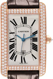 Cartier Tank Américaine WB704851 Rose gold Silver