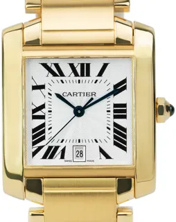 Cartier Tank Française 1840 18k yellow gold Silver